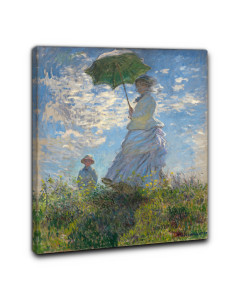 Quadro donna con il parasole di claude monet