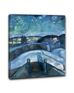 Quadro notte stellata di edvard munch