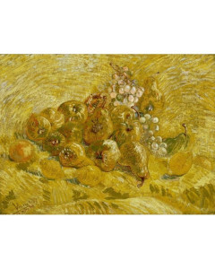 Quadro mele limoni pere e uva di vincent van gogh