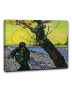 Quadro seminatore al tramonto di vincent van gogh